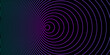 © Olga Tsikarishvili - Abstract music background with concentric circles blue purple color pulse geometric loopable line on a black background. Endless radio waves. Radar sonar ring vector design.