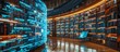 © Sunshine - Modern Digital Library Room with Virtual Assistant Displaying International Case Law for Efficient Research