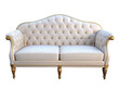 © mahboob - Luxury white and golden sofa png isolated on transparent background