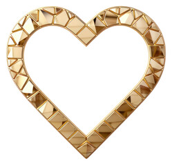 Wall Mural - PNG  Heart gold jewelry heart.
