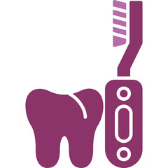 Wall Mural - Electric Toothbrush Icon