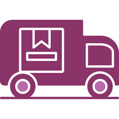 Canvas Print - Delivery Truck Icon