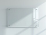 a blank glass sign on the wall