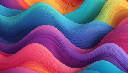 Wall Mural - Abstract colorful background with waves for creative designs