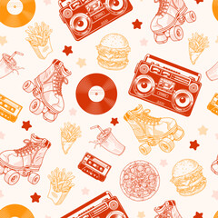 Poster - Comics culture colorful seamless pattern