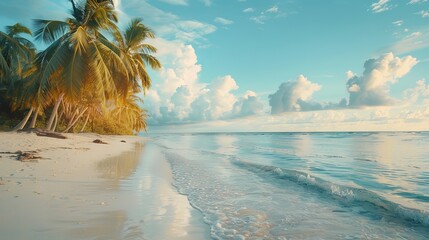 Wall Mural - A coastal view with wonderful sand