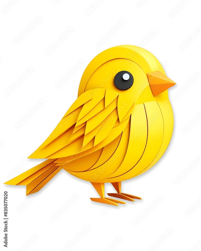 bird papercraft Stock Illustration | Adobe Stock