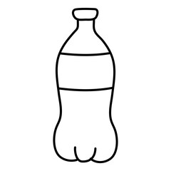 Sticker - A unique design icon of cola bottle 

