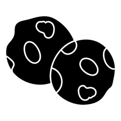 Poster - Conceptual solid design icon of sweet balls 

