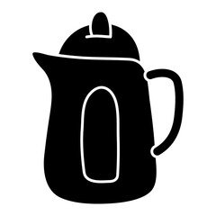 Poster - An editable design icon of electric kettle

