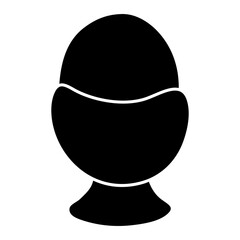 Canvas Print - Boiled egg icon, editable vector

