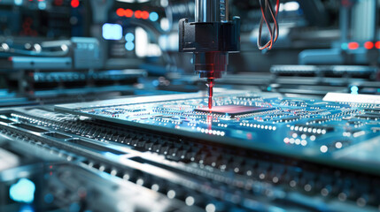 Sticker - An advanced circuit board production line in action