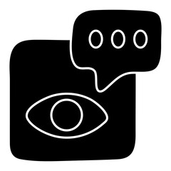 Poster - Premium design icon of chat monitoring 

