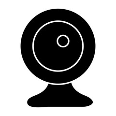 Sticker - Trendy design icon of computer camera

