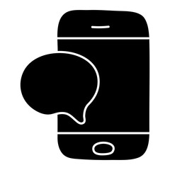 Poster - An icon design of mobile chat

