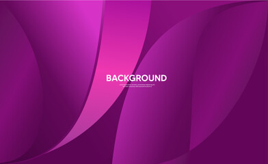 Wall Mural - Violet Wavy Surfaces. Contemporary Abstract 3D Background. 3D Render, Purple web banner