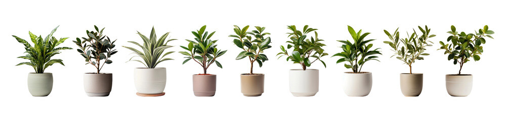 Poster - Plant png element set on transparent background