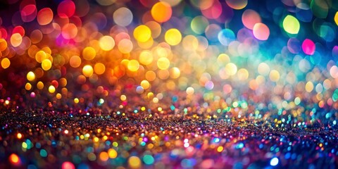 Wall Mural - Colorful background with glitter and sparkles. Generated by AI