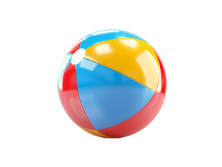 Beach ball die cut PNG style isolated on white and transparent background