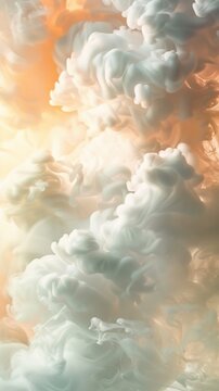 Beautiful abstract light background with ivory tobacco and interesting dramatic script. , natural landscapes, 4k HD wallpapers, backgrounds, generated by AI.Abstract Ivory Smoke: A Dreamy, Backlit Lan