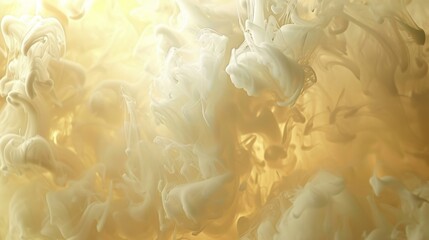 Wall Mural - Beautiful abstract light background with ivory tobacco and interesting dramatic script. , natural landscapes, 4k HD wallpapers, backgrounds, generated by AI.Abstract Ivory Smoke: A Dreamy, Backlit Lan