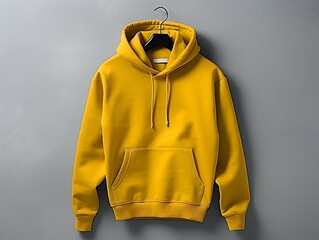 Premium Hoodie mockup, fashionable hoodie on hanger, Clothing mockup, apparel hoodie mockup