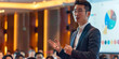 © AI_images - a Chinese entrepreneur pitching a digital health platform at a healthcare conference
