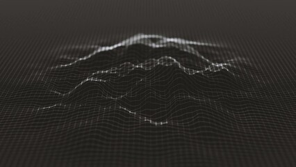 Wall Mural - abstract grid with turbulence map background/ animation of an abstract background of grid with fract