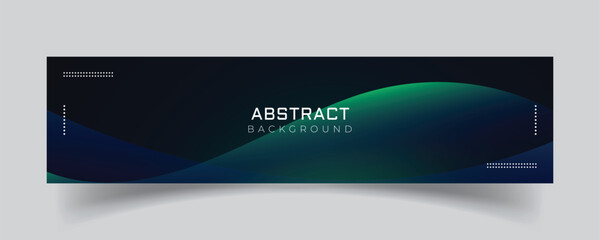 Wall Mural - linkedin banner abstract shiny background