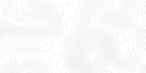 Topographic map background geographic line map with seamless ornament design. The black on white contours topography stylized height of the lines map.