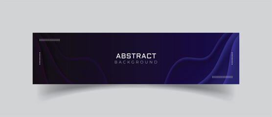 Wall Mural - linkedin banner with stylish background
