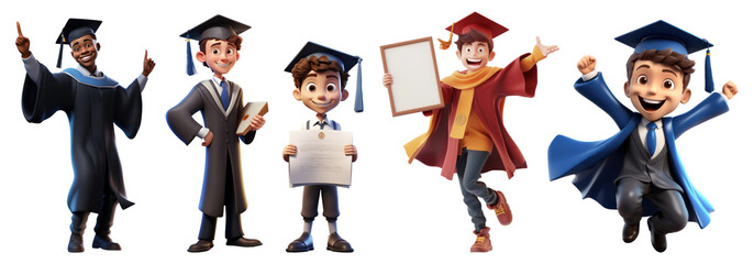 3D graduation character set