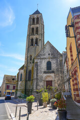 Wall Mural - Church of Our Lady of the Assumption in Château-Landon, a rural village of the Gâtinais in Seine et Marne, Paris Region, France