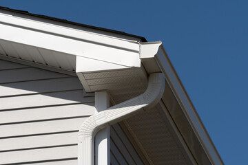 rain gutter of roof