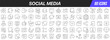 © stas111 - Social media line icons collection. Big UI icon set in a flat design. Thin outline icons pack. Vector illustration EPS10