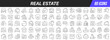 © stas111 - Real estate line icons collection. Big UI icon set in a flat design. Thin outline icons pack. Vector illustration EPS10