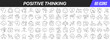 © stas111 - Positive thinking line icons collection. Big UI icon set in a flat design. Thin outline icons pack. Vector illustration EPS10