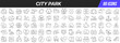 © stas111 - City park line icons collection. Big UI icon set in a flat design. Thin outline icons pack. Vector illustration EPS10
