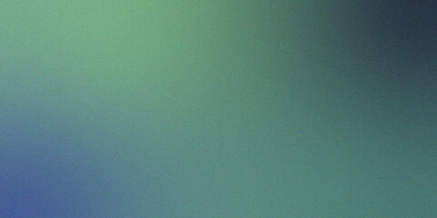 Fototapete - Grainy vintage Teal to Blue gradient background with glowing light , rough, grain, noise, and bright spots. Glowing noise texture cover header poster design. 