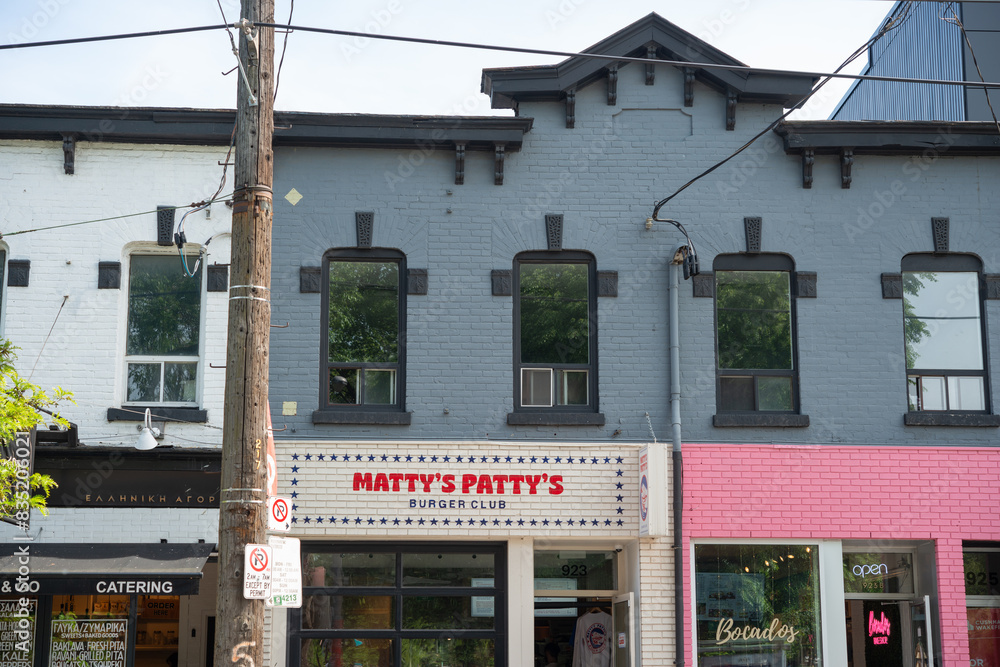 shops on Queen Street West (Matty's Patty's is located at 923a Queen St ...