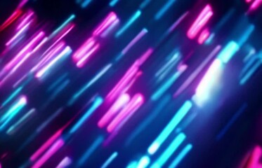 Wall Mural - 3d technology abstract neon light background