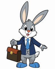 Wall Mural - Rabbit is a lawyer