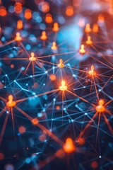 Modern Technology Concept: World wide web concept, network connection.