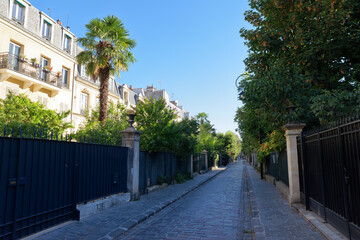 Canvas Print - The city of flowers in the 17th arrondissement of Paris