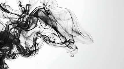 Abstract white smoke on black background ,Swirl of black smoke on white background ,Abstract gray transparent smoke cloud on white backdrop ,Flow of mystery smoke wave