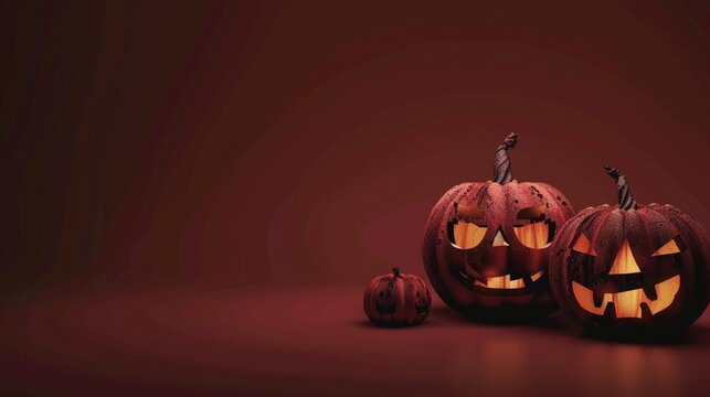 Unleash your creativity with a haunting maroon Halloween background, waiting for your text.