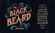 © magicpics1806 - Font Blackbeard. Vintage typeface design