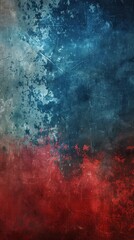 Wall Mural - the harmony of tumultuous reds and calming blues in a captivating abstract grunge texture background