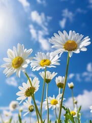 Poster - daisies in a field