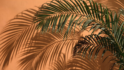 Wall Mural - palm tree leaves